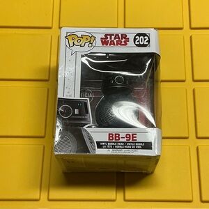 Funko Pop! Star Wars BB-9E #202 Vinyl Bobblehead Figure Black Silver Disney